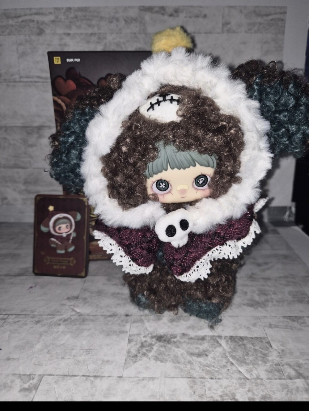 Maymei Winter Weirdness Series Plush Pendant(Ghost Puppy)